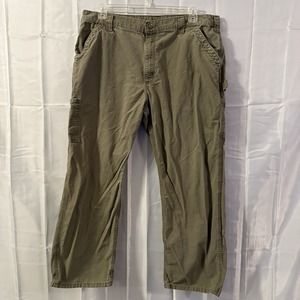 Carhartt Carpenter Dungarees Pants Mens 40x30 Fit 39x28.5 B151 LBR Loose Work